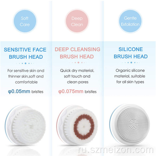 Щетка для умывания 3 в 1 Sonic Facial Cleansing Brush